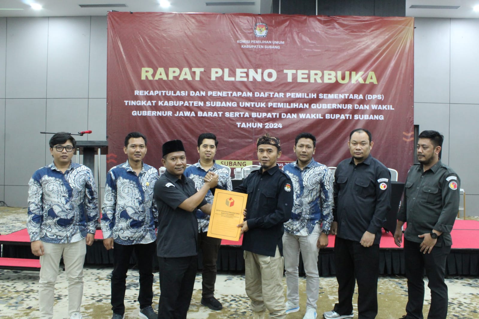 Bawaslu Kabupaten Subang menyampaikan Surat Imbauan kepada KPU Kabupaten Subang