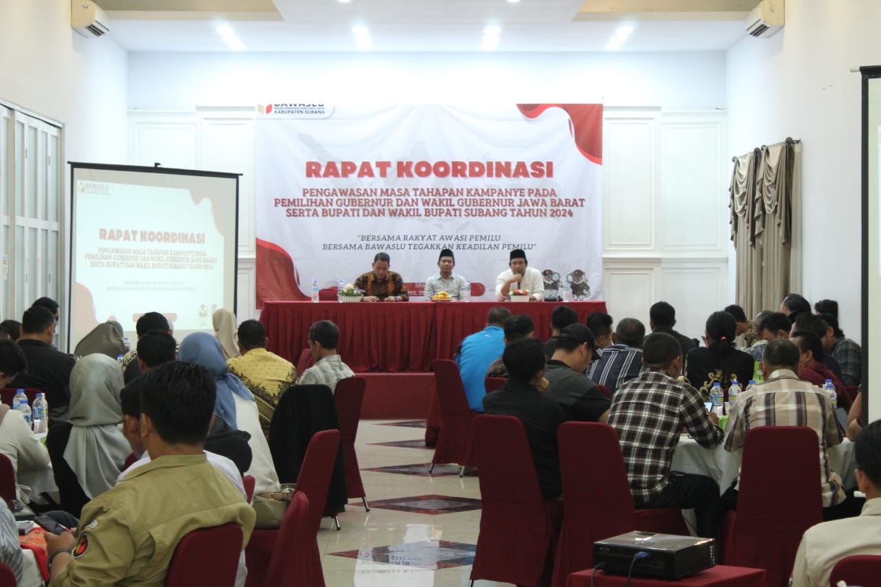 Bawaslu Kabupaten Subang Gelar Rapat Koordinasi untuk Pengawasan Pemilihan 2024