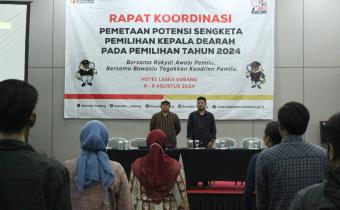 Rapat Koordinasi Pemetaan Potensi Sengketa pada Pemilihan Kepala Daerah Tahun 2024