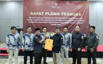 Bawaslu Kabupaten Subang menyampaikan Surat Imbauan kepada KPU Kabupaten Subang