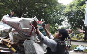 Bawaslu Kabupaten Subang Gelar Apel Pengawasan Masa Tenang dan Penertiban APK